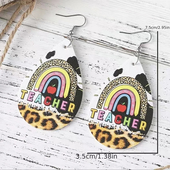 Teacher Dangle, drop Earrings - Picture 3 of 3